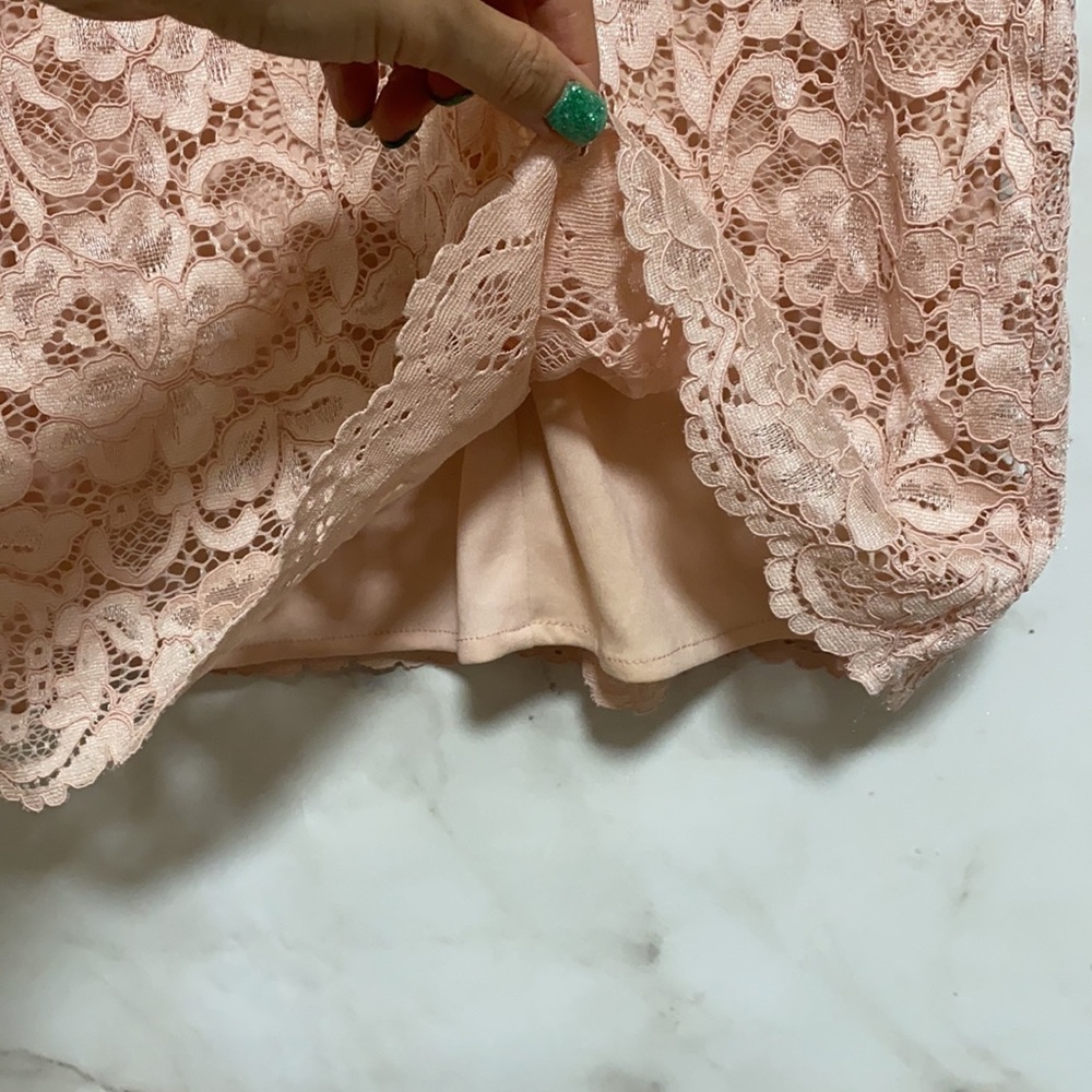 Sam Edelman Pink Open Back Laced Dress - Picture 5 of 8
